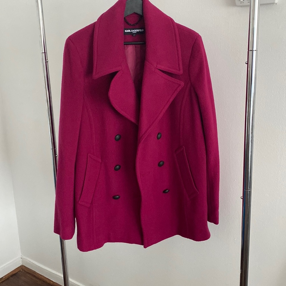 Magenta KARL LAGERFELD coat